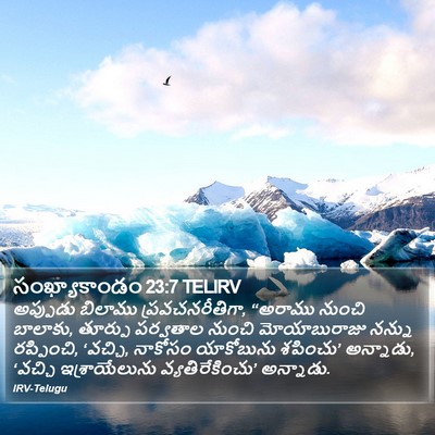 సంఖ్యాకాండం 23:7 TELIRV Bible Verse Image