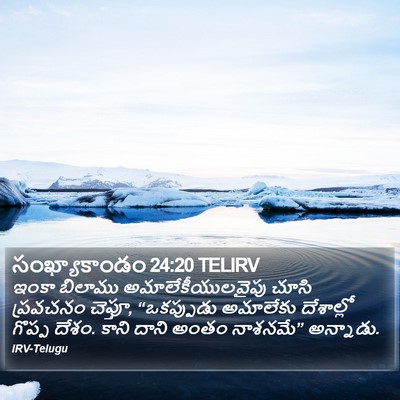 సంఖ్యాకాండం 24:20 TELIRV Bible Verse Image