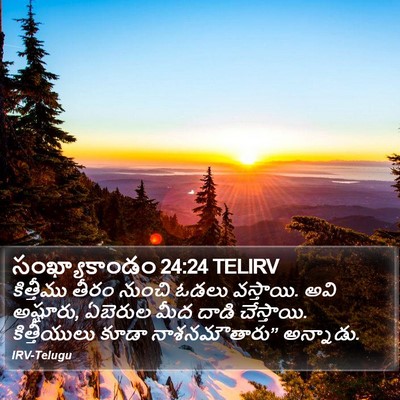 సంఖ్యాకాండం 24:24 TELIRV Bible Verse Image