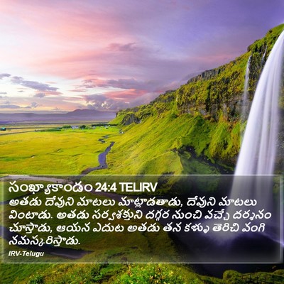 సంఖ్యాకాండం 24:4 TELIRV Bible Verse Image
