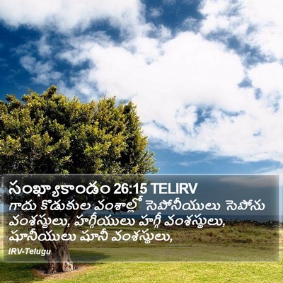 సంఖ్యాకాండం 26:15 TELIRV Bible Verse Image