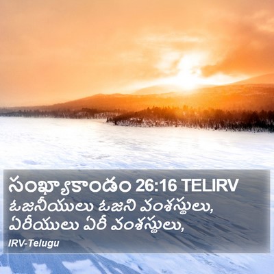 సంఖ్యాకాండం 26:16 TELIRV Bible Verse Image