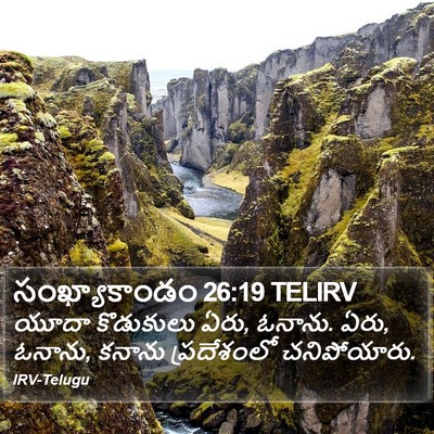 సంఖ్యాకాండం 26:19 TELIRV Bible Verse Image