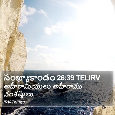 సంఖ్యాకాండం 26:39 TELIRV Bible Verse Image