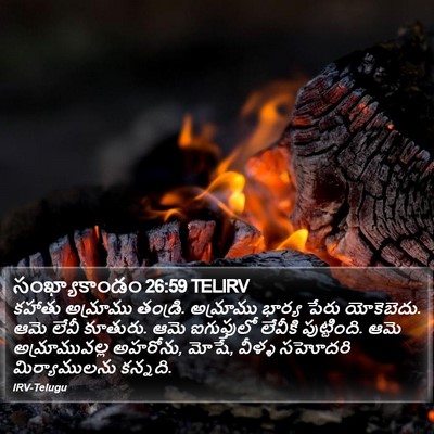 సంఖ్యాకాండం 26:59 TELIRV Bible Verse Image