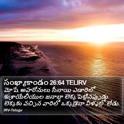 సంఖ్యాకాండం 26:64 TELIRV Bible Verse Image