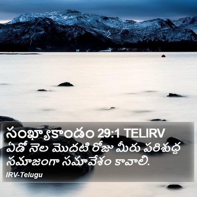 సంఖ్యాకాండం 29:1 TELIRV Bible Verse Image