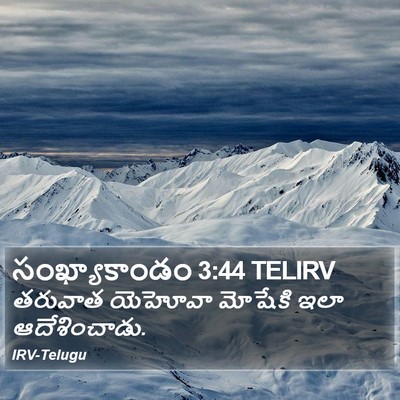 సంఖ్యాకాండం 3:44 TELIRV Bible Verse Image