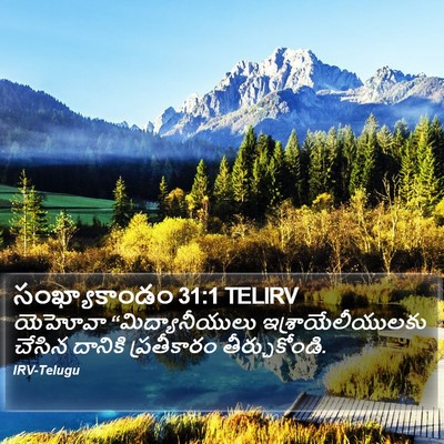 సంఖ్యాకాండం 31:1 TELIRV Bible Verse Image