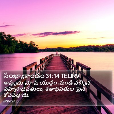 సంఖ్యాకాండం 31:14 TELIRV Bible Verse Image