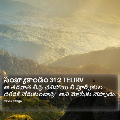 సంఖ్యాకాండం 31:2 TELIRV Bible Verse Image