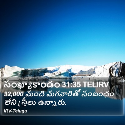 సంఖ్యాకాండం 31:35 TELIRV Bible Verse Image