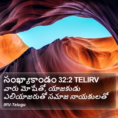 సంఖ్యాకాండం 32:2 TELIRV Bible Verse Image