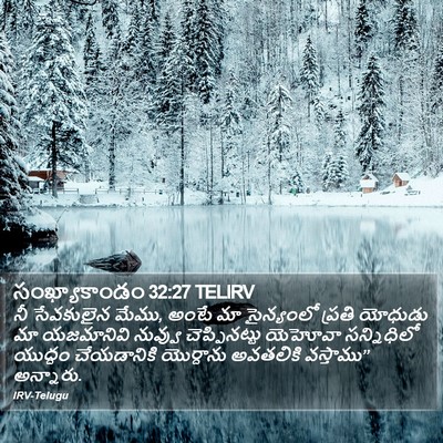 సంఖ్యాకాండం 32:27 TELIRV Bible Verse Image