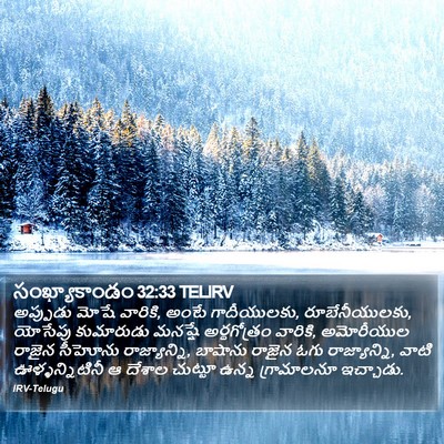 సంఖ్యాకాండం 32:33 TELIRV Bible Verse Image
