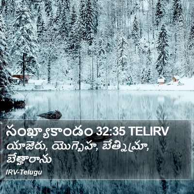 సంఖ్యాకాండం 32:35 TELIRV Bible Verse Image