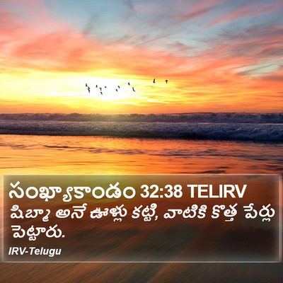 సంఖ్యాకాండం 32:38 TELIRV Bible Verse Image