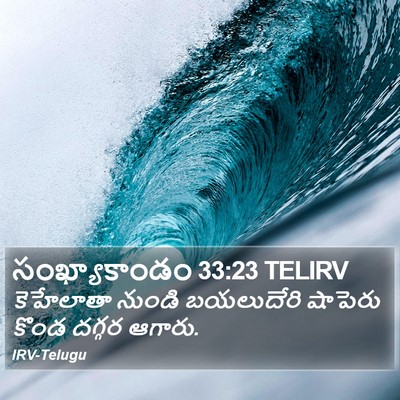 సంఖ్యాకాండం 33:23 TELIRV Bible Verse Image