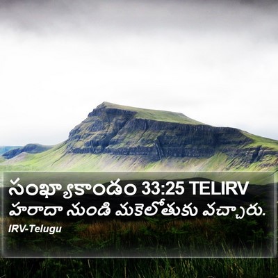 సంఖ్యాకాండం 33:25 TELIRV Bible Verse Image