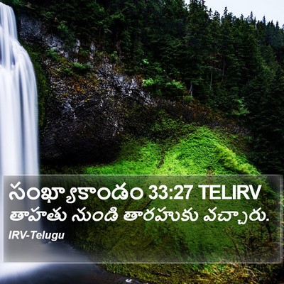 సంఖ్యాకాండం 33:27 TELIRV Bible Verse Image