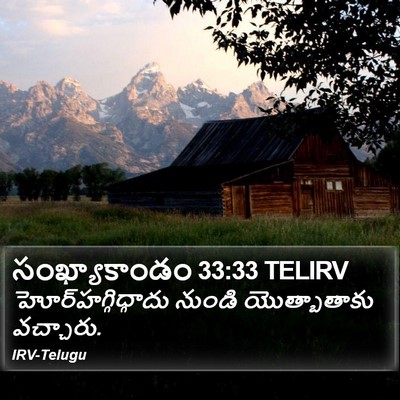 సంఖ్యాకాండం 33:33 TELIRV Bible Verse Image