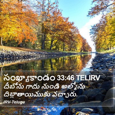 సంఖ్యాకాండం 33:46 TELIRV Bible Verse Image