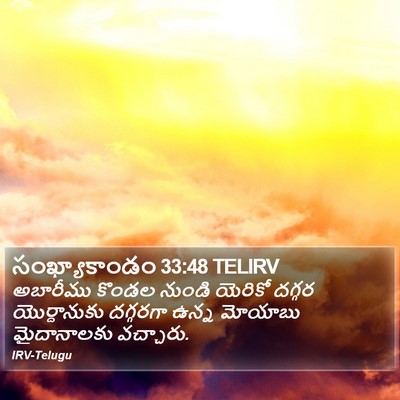 సంఖ్యాకాండం 33:48 TELIRV Bible Verse Image