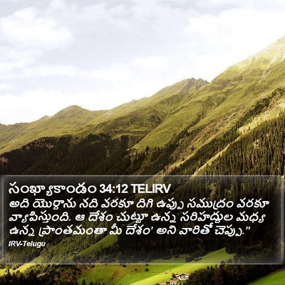 సంఖ్యాకాండం 34:12 TELIRV Bible Verse Image