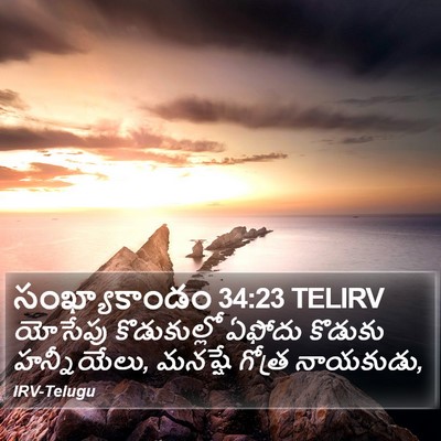 సంఖ్యాకాండం 34:23 TELIRV Bible Verse Image