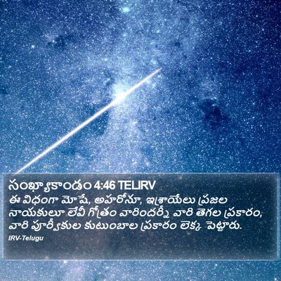 సంఖ్యాకాండం 4:46 TELIRV Bible Verse Image