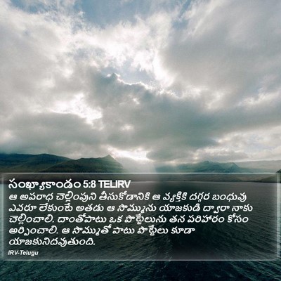 సంఖ్యాకాండం 5:8 TELIRV Bible Verse Image