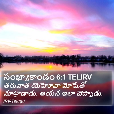 సంఖ్యాకాండం 6:1 TELIRV Bible Verse Image