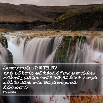 సంఖ్యాకాండం 7:10 TELIRV Bible Verse Image