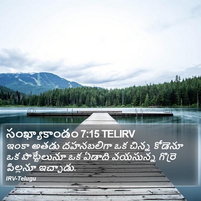 సంఖ్యాకాండం 7:15 TELIRV Bible Verse Image