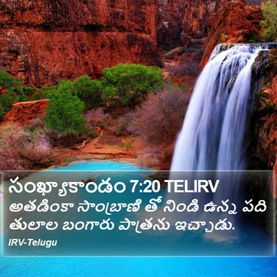 సంఖ్యాకాండం 7:20 TELIRV Bible Verse Image