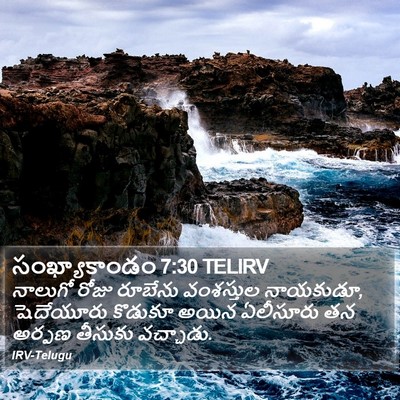 సంఖ్యాకాండం 7:30 TELIRV Bible Verse Image