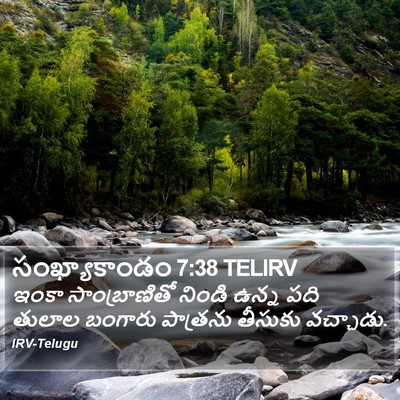 సంఖ్యాకాండం 7:38 TELIRV Bible Verse Image