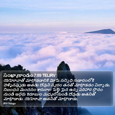 సంఖ్యాకాండం 7:89 TELIRV Bible Verse Image