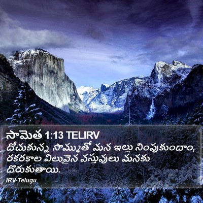 సామెత 1:13 TELIRV Bible Verse Image