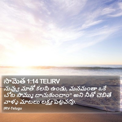 సామెత 1:14 TELIRV Bible Verse Image