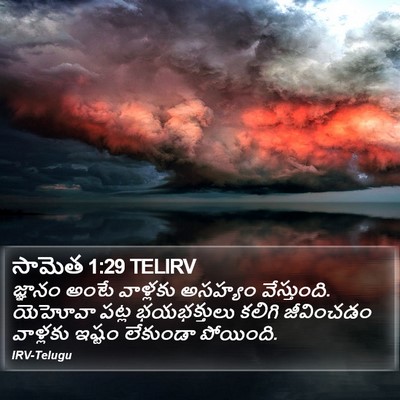 సామెత 1:29 TELIRV Bible Verse Image