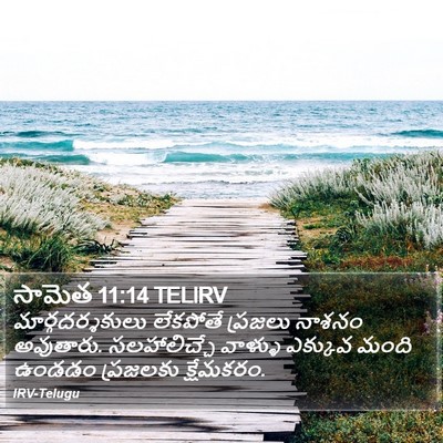సామెత 11:14 TELIRV Bible Verse Image