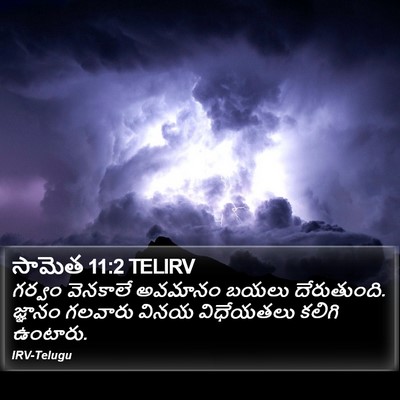 సామెత 11:2 TELIRV Bible Verse Image