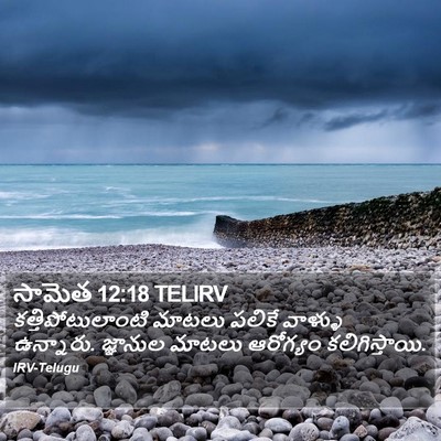 సామెత 12:18 TELIRV Bible Verse Image