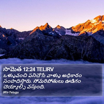 సామెత 12:24 TELIRV Bible Verse Image