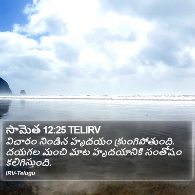 సామెత 12:25 TELIRV Bible Verse Image