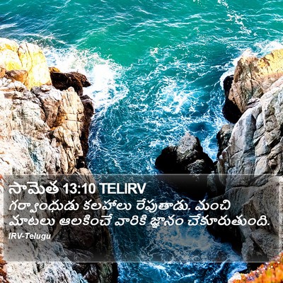 సామెత 13:10 TELIRV Bible Verse Image