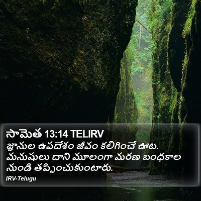 సామెత 13:14 TELIRV Bible Verse Image