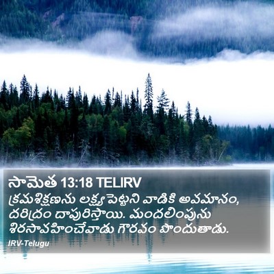 సామెత 13:18 TELIRV Bible Verse Image