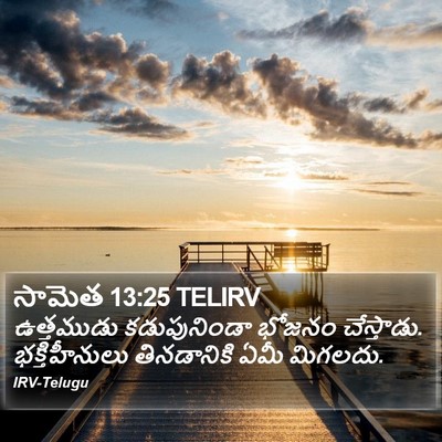 సామెత 13:25 TELIRV Bible Verse Image